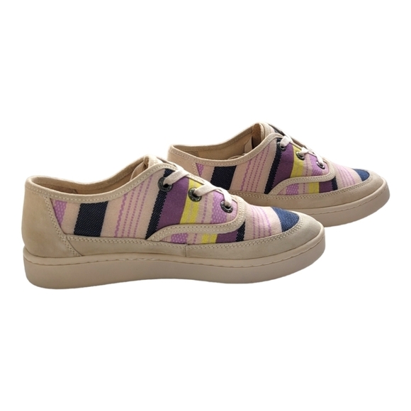 NWT ZODIAC CHEEZBURGER ALMOND TOE CANVAS COLORFUL SNEAKERS Sz 8.5 - Picture 6 of 14